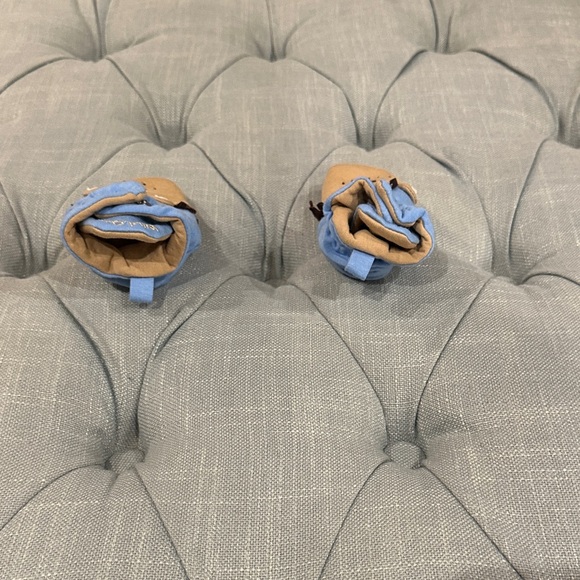 Robeez Blue and Tan Kids Slippers - Picture 3 of 6